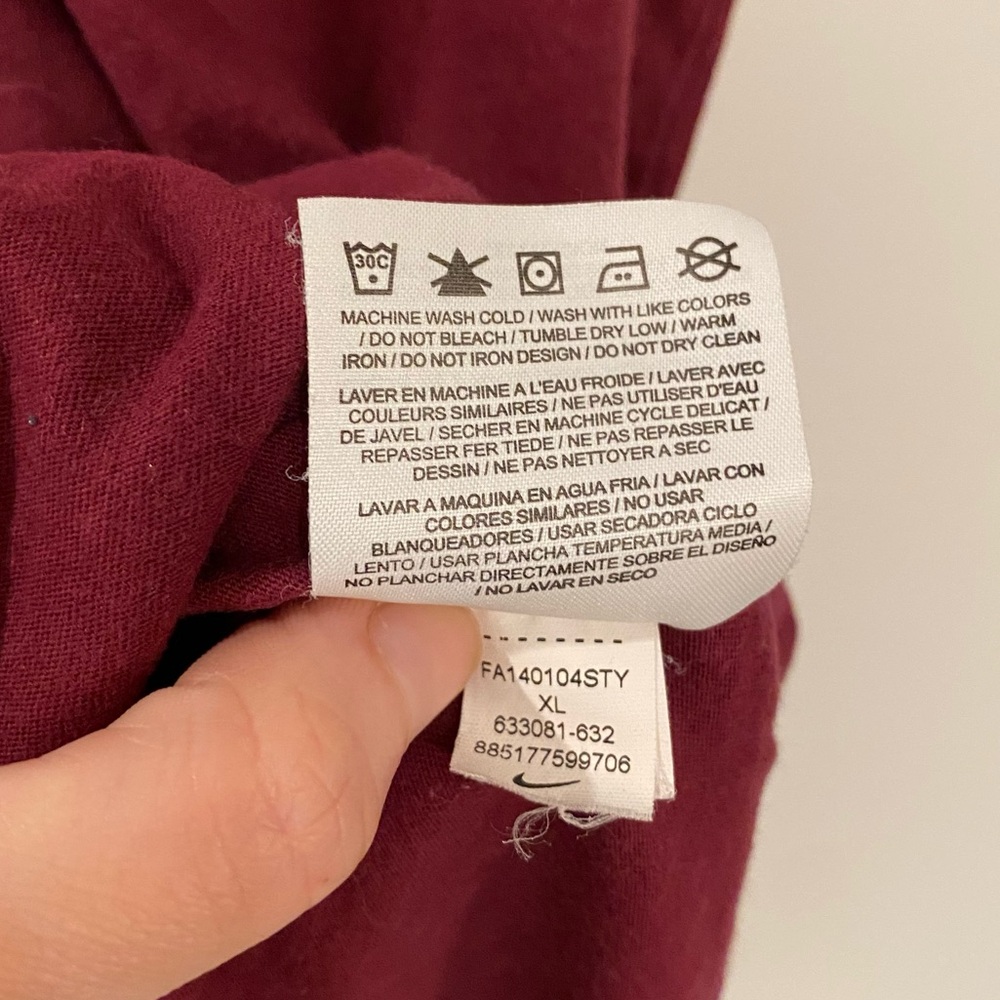 Nike Run The Earth Burgundy & Pink Slim Fit Graphic Tank Top - Picture 6 of 8